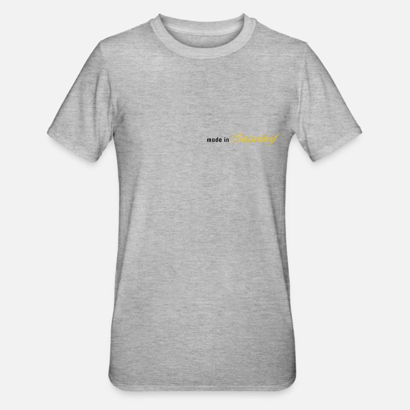 fabriqué à Düsseldorf - T-shirt polycoton Unisexe - gris chiné