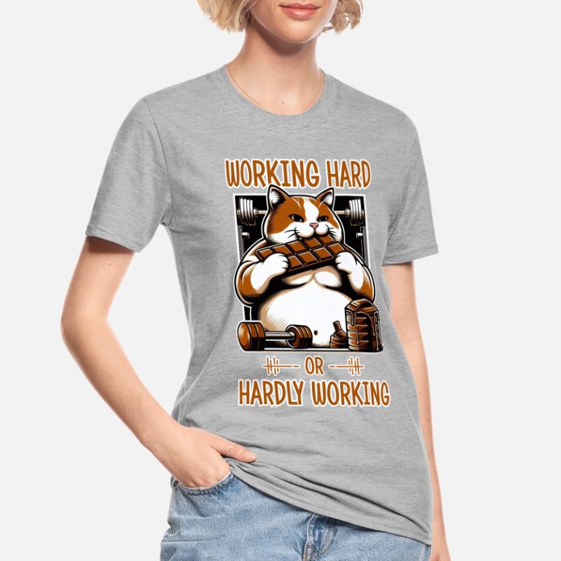 Working Hard or Hardly Working? Unisex Polycotton T-Shirt