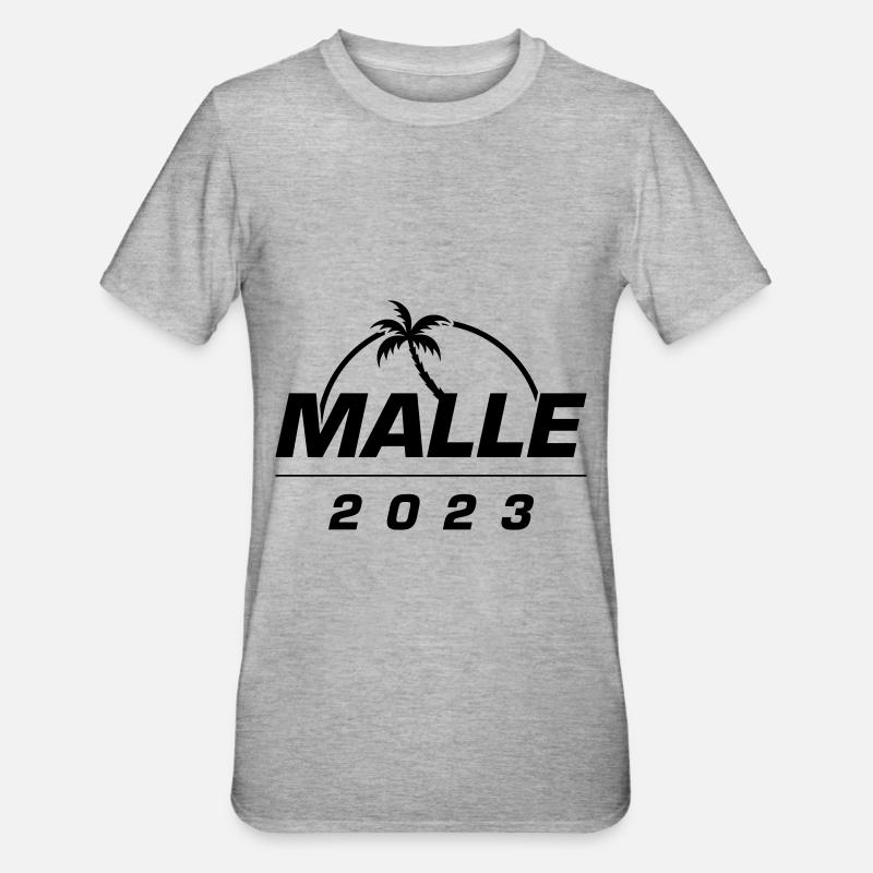 Malle 2023 - T-shirt polycoton Unisexe - gris chiné