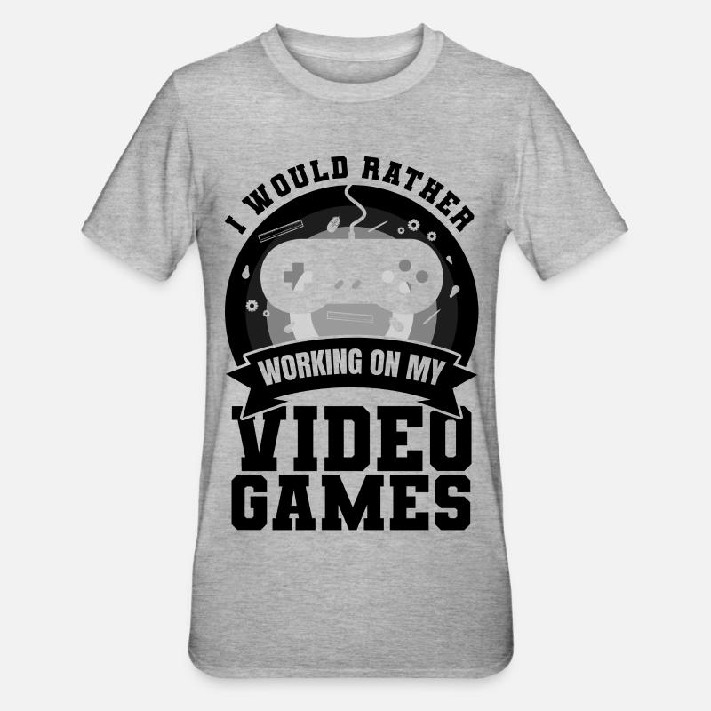 Game Dev - Unisex Polycotton T-Shirt - Grau meliert
