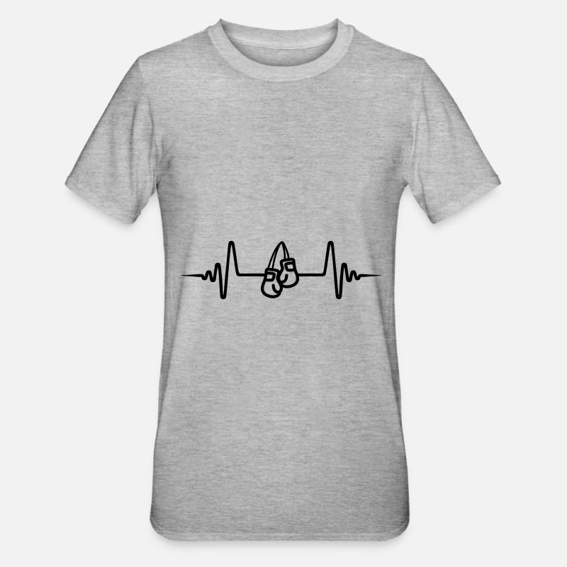 Gants de boxe Pulse - T-shirt polycoton Unisexe - gris chiné