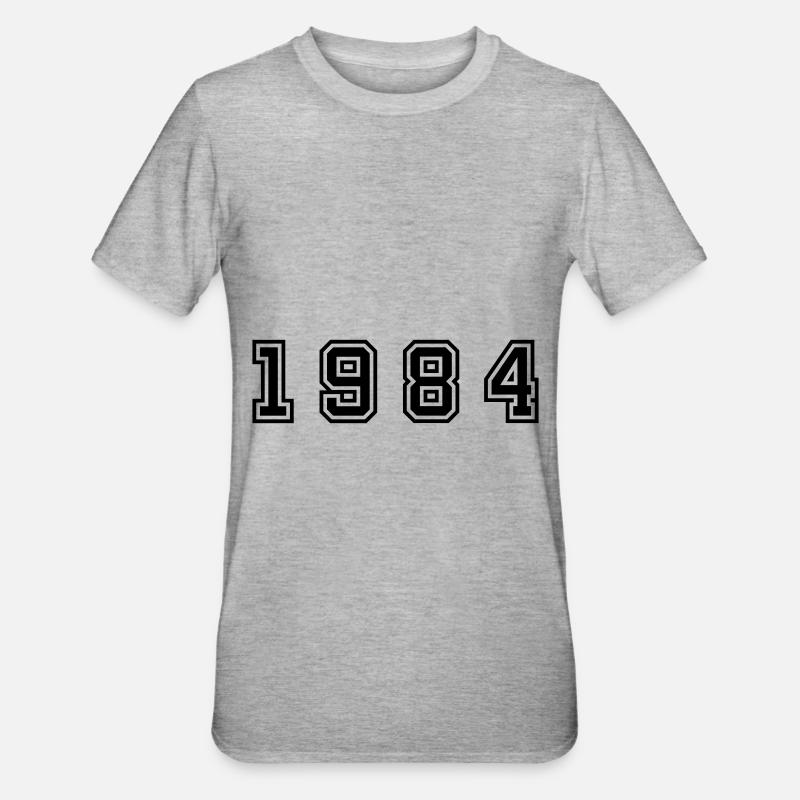 Numéro de l’année 1984 - T-shirt polycoton Unisexe - gris chiné