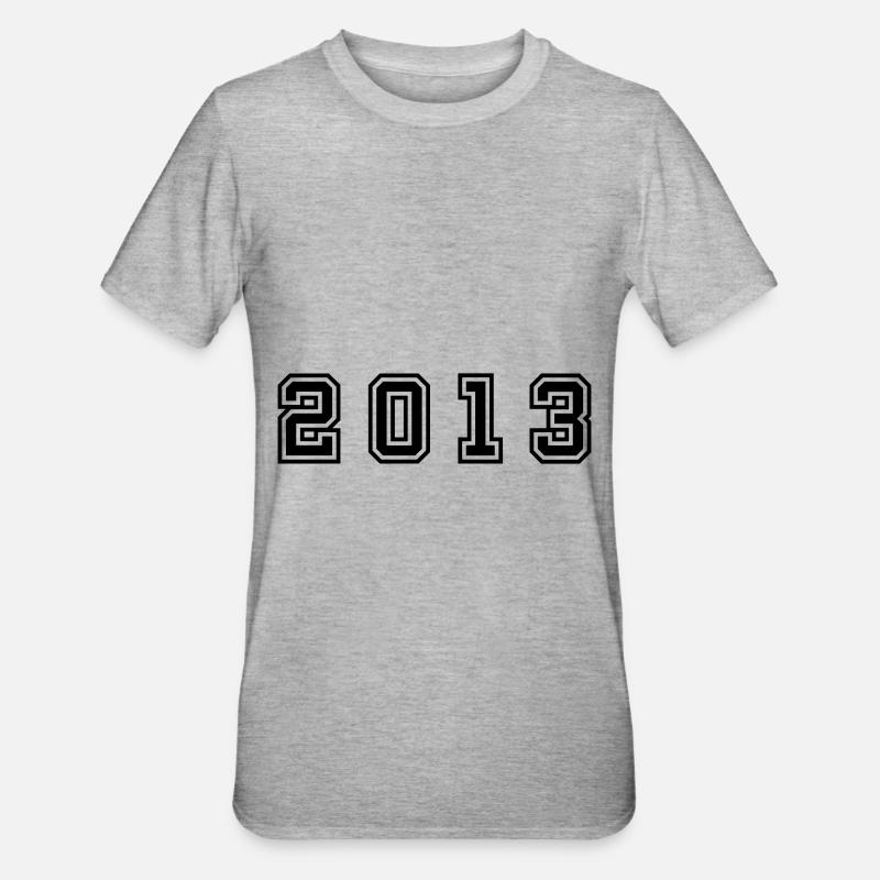 Numéro de l’année 2013 - T-shirt polycoton Unisexe - gris chiné