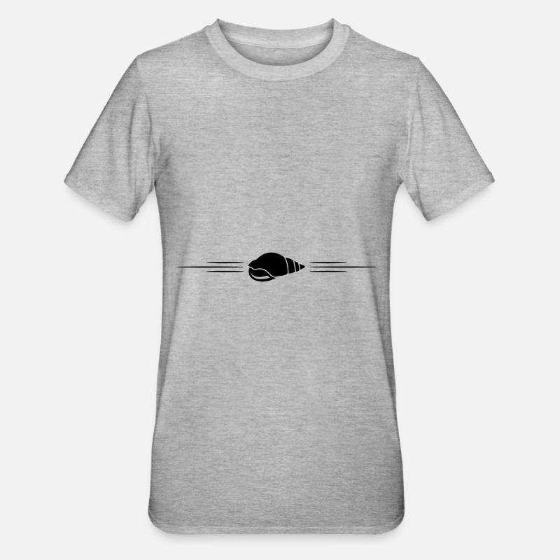 Ligne Shell - T-shirt polycoton Unisexe - gris chiné