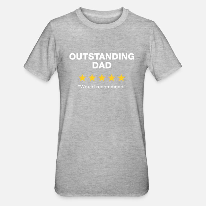 Examen exceptionnel de papa - T-shirt polycoton Unisexe - gris chiné