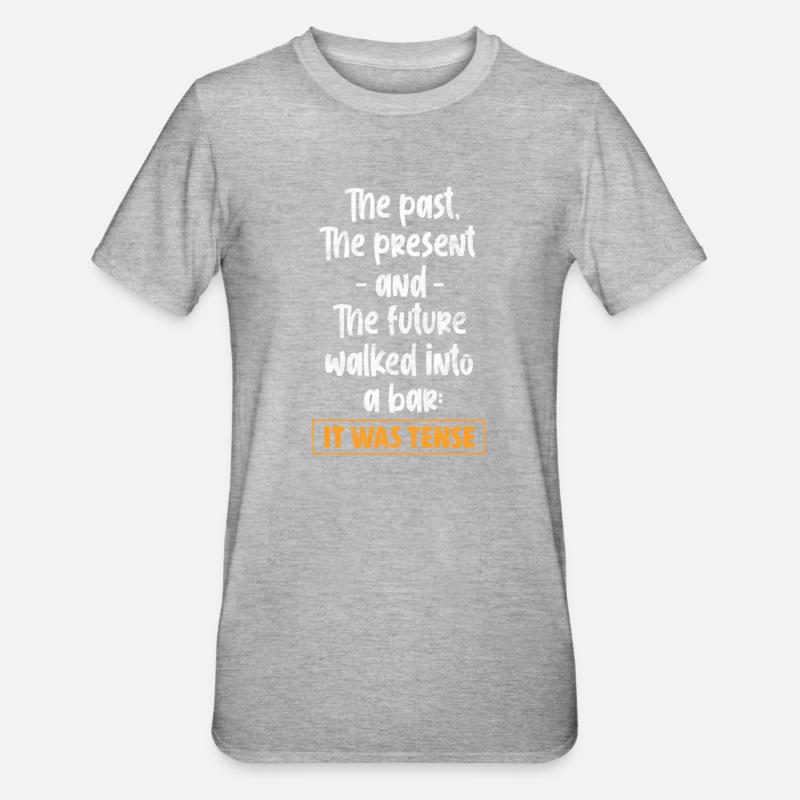 Professeur d’anglais - T-shirt polycoton Unisexe - gris chiné