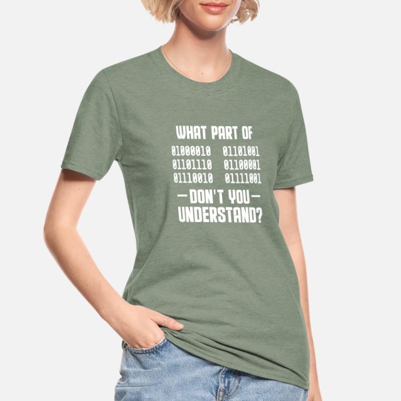 Binär Code Programmierer Coder Geschenk Unisex Polycotton T-Shirt