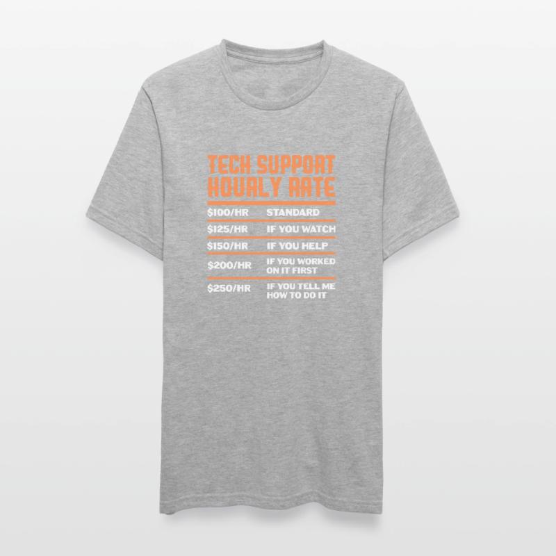 Technischer Support Computer It Admin Geschenk Unisex Polycotton T-Shirt