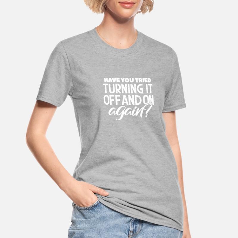 Technischer Support Computer It Admin Geschenk Unisex Polycotton T-Shirt