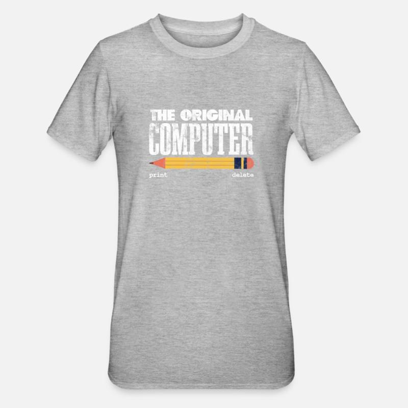Technischer Support - Unisex Polycotton T-Shirt - Grau meliert