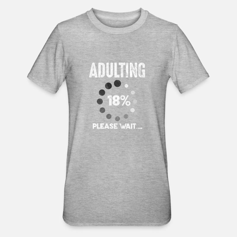 De l’âge - T-shirt polycoton Unisexe - gris chiné