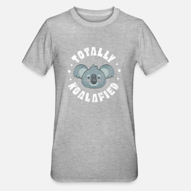 Koala - Unisex Polycotton T-Shirt - Grau meliert