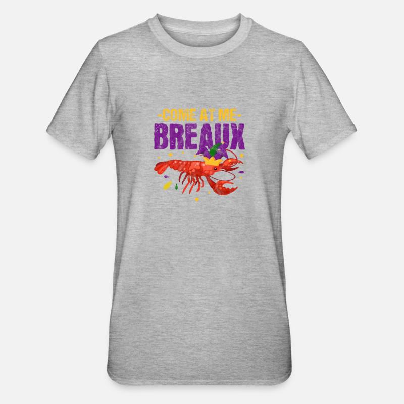Languste Langusten Meeresfrüchte Krebs Geschenk - Unisex Polycotton T-Shirt - Grau meliert