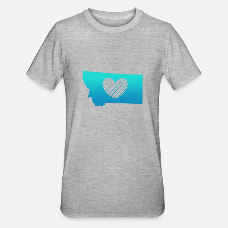 Montana - T-shirt polycoton Unisexe - gris chiné