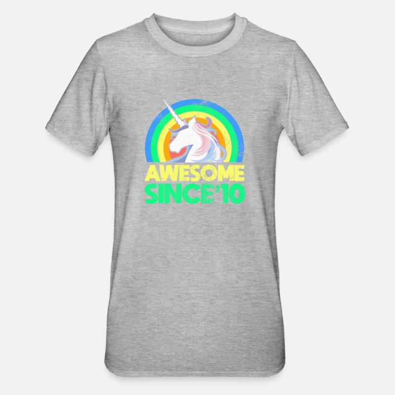 2010 - T-shirt polycoton Unisexe - gris chiné