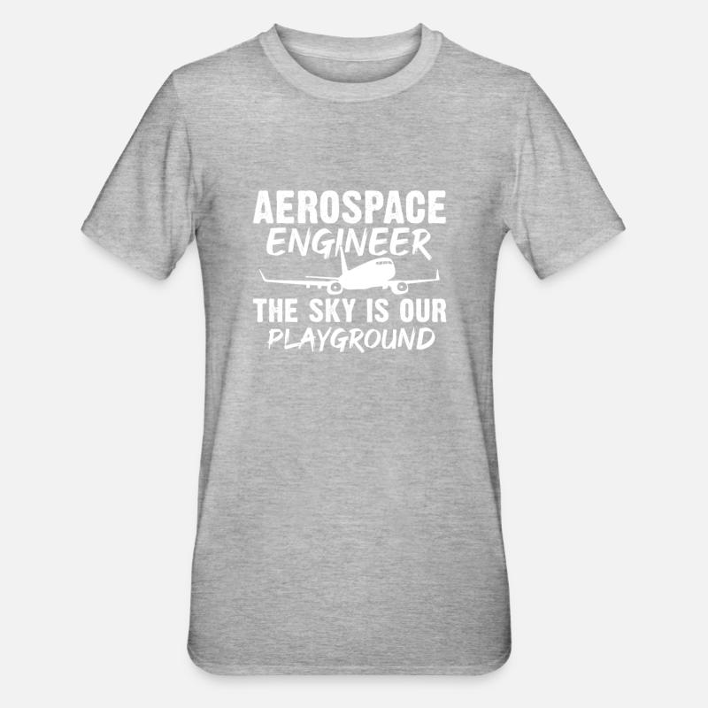 Space Engineer Aeronautical Engineer - Unisex Polycotton T-Shirt - heather grey