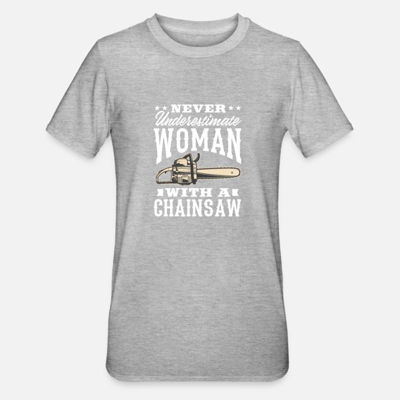 Baumpfleger - Unisex Polycotton T-Shirt - Grau meliert