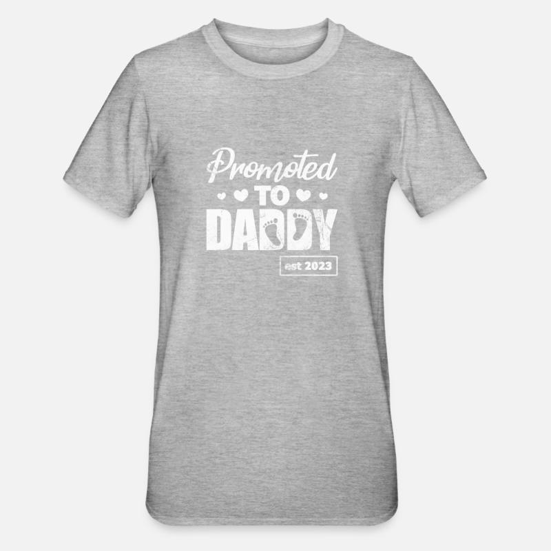Grossesse - T-shirt polycoton Unisexe - gris chiné
