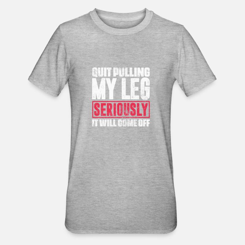 Amputation - T-shirt polycoton Unisexe - gris chiné