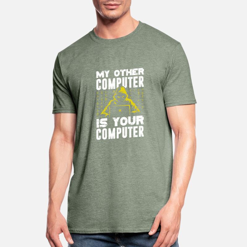 Hacker Coder Computer Hacking Gift Unisex Polycotton T-Shirt