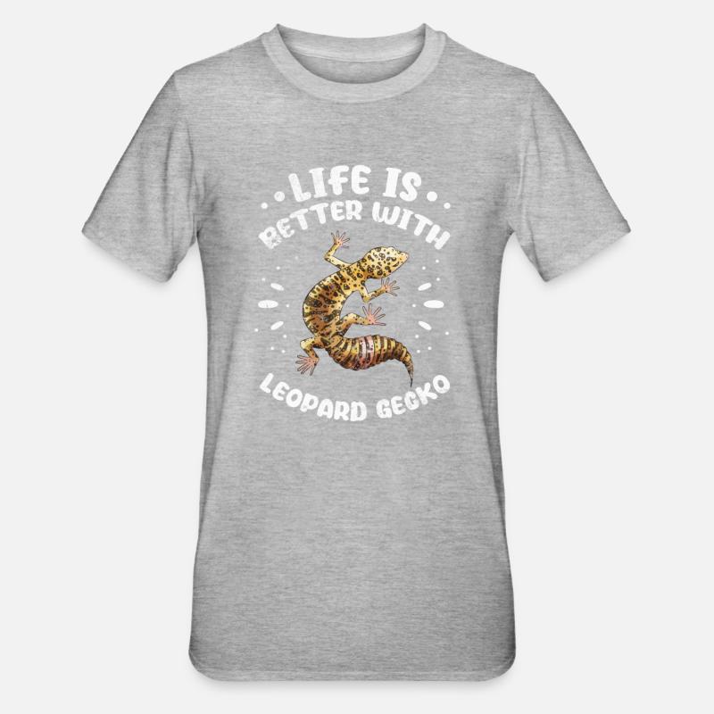 Gecko - T-shirt polycoton Unisexe - gris chiné