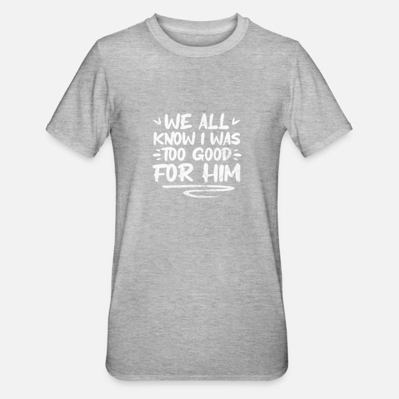 Scheidung - Unisex Polycotton T-Shirt - Grau meliert