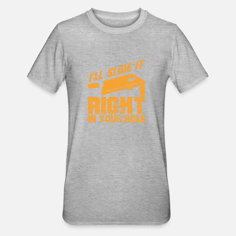 Cornhole - Unisex Polycotton T-Shirt - heather grey