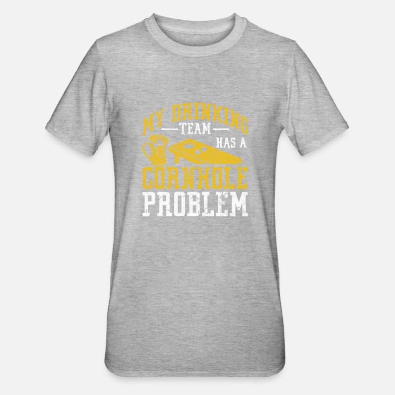 Cornhole - T-shirt polycoton Unisexe - gris chiné