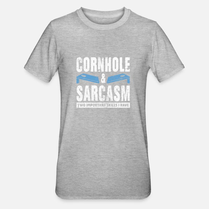 Cornhole - Unisex Polycotton T-Shirt - Grau meliert