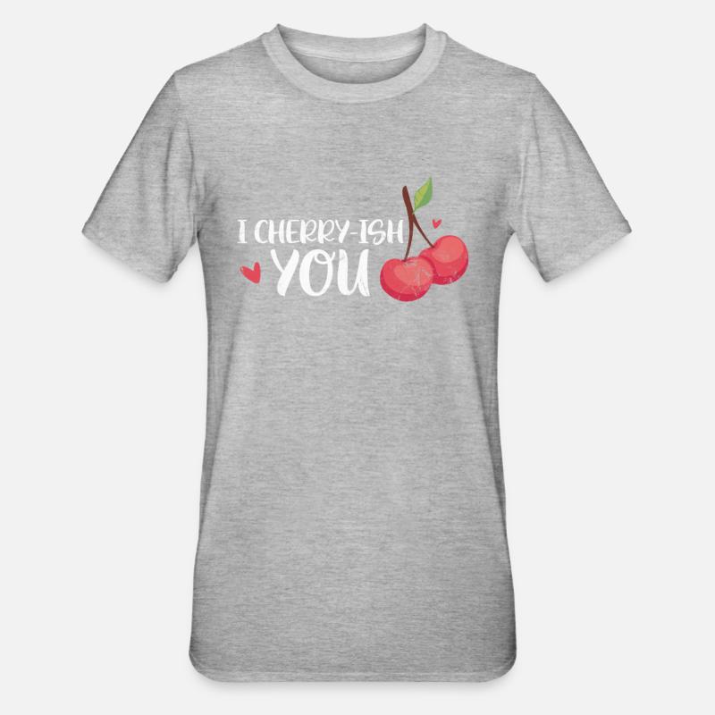 Cerise - T-shirt polycoton Unisexe - gris chiné