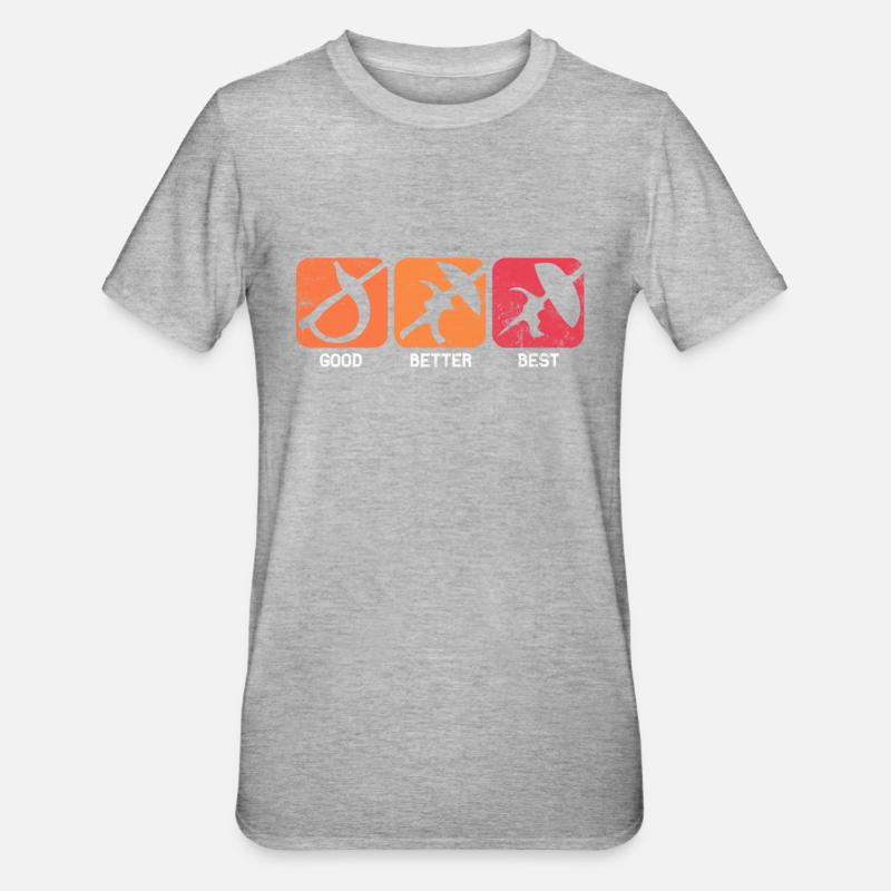 Fechten - Unisex Polycotton T-Shirt - Grau meliert