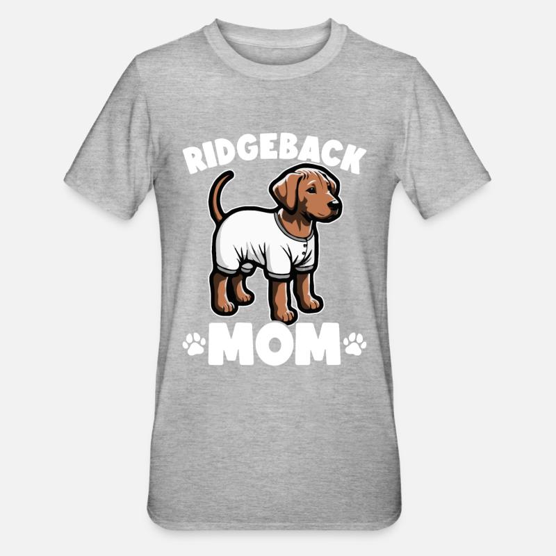 Rhodesian Ridgeback Dog Rhodesian Ridgebacks - Unisex Polycotton T-Shirt - heather grey