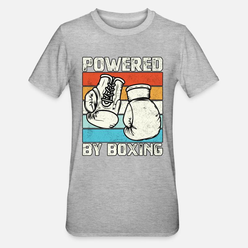 Propulsé par la boxe - T-shirt polycoton Unisexe - gris chiné