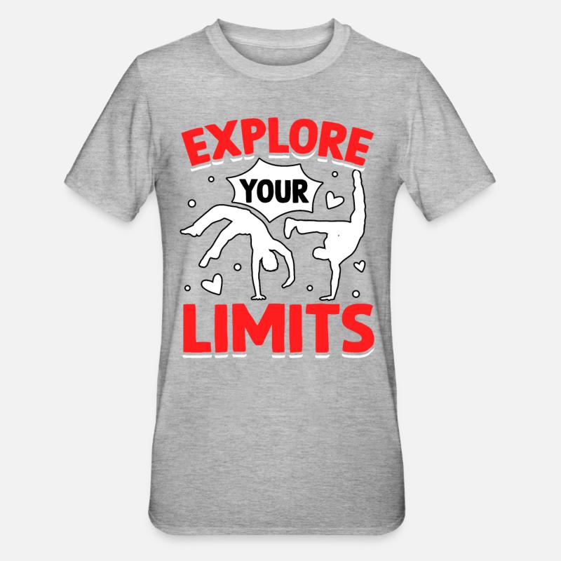Explorez vos limites - T-shirt polycoton Unisexe - gris chiné