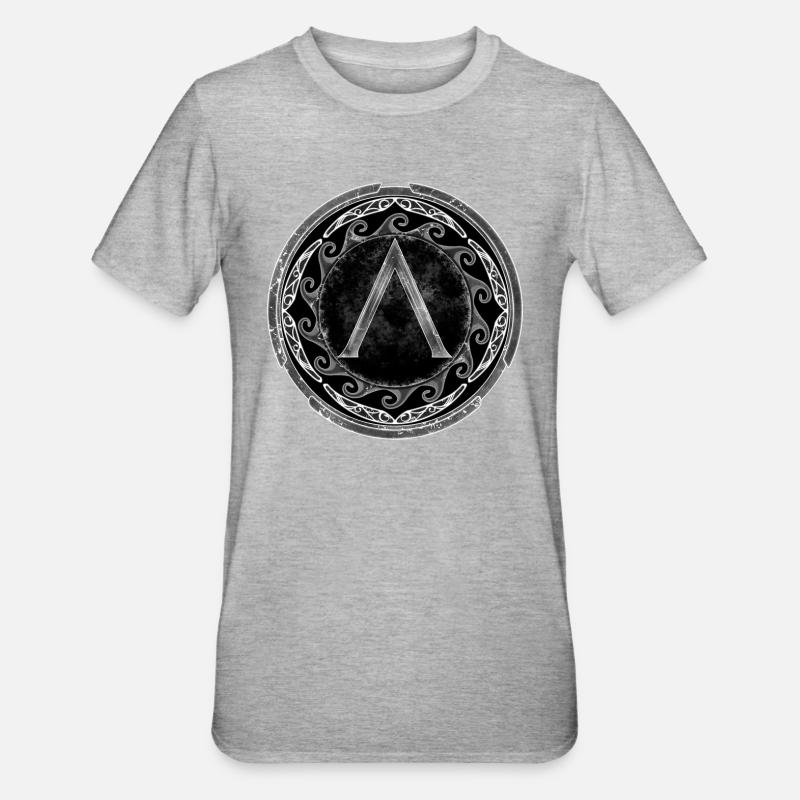 Symbole Sparta Lambda - T-shirt polycoton Unisexe - gris chiné