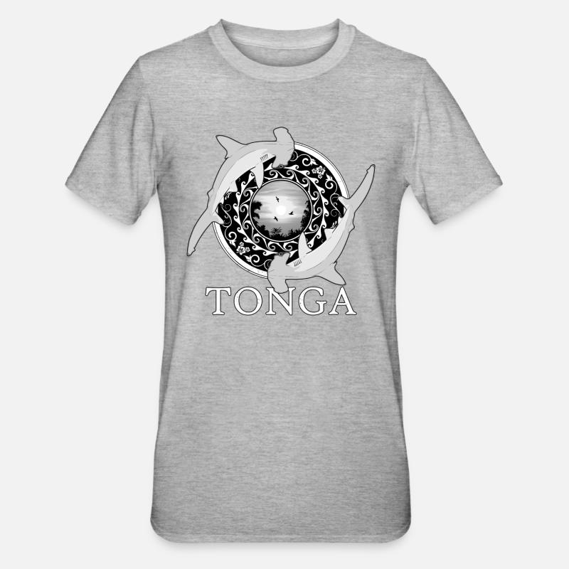 Requins-marteaux Tonga Pride - T-shirt polycoton Unisexe - gris chiné