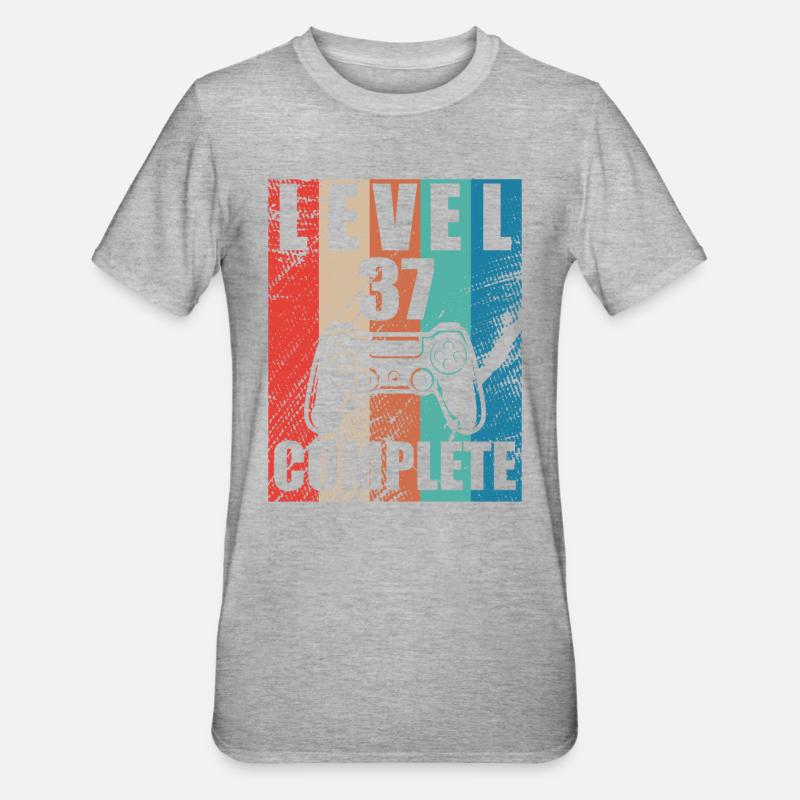 Niveau 37 complete - T-shirt polycoton Unisexe - gris chiné