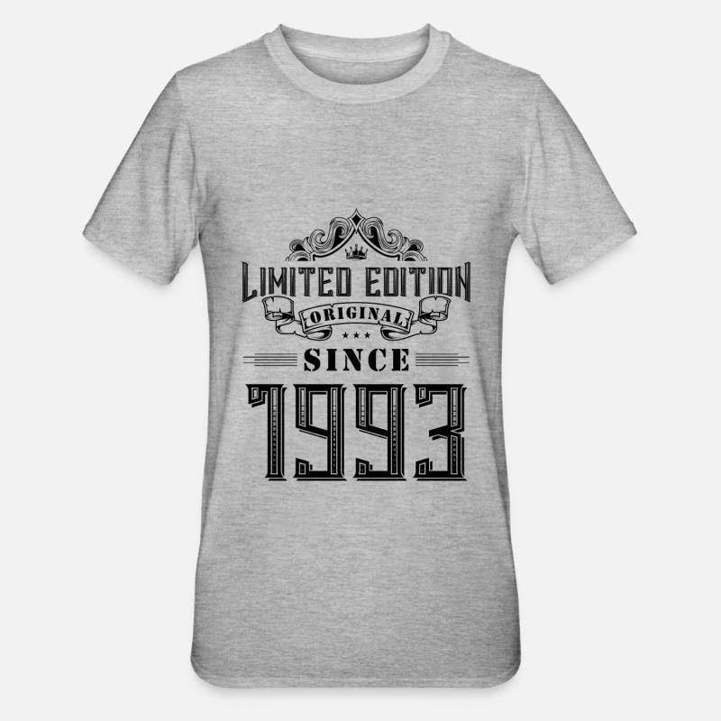 Édition limitée 1993 - T-shirt polycoton Unisexe - gris chiné