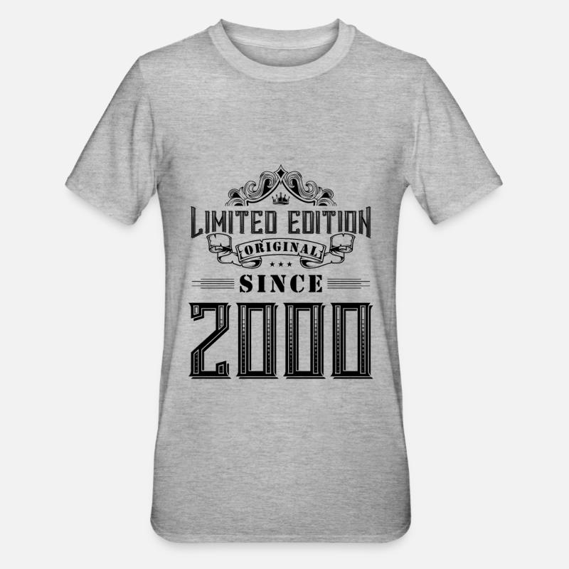 Édition limitée 2000 - T-shirt polycoton Unisexe - gris chiné