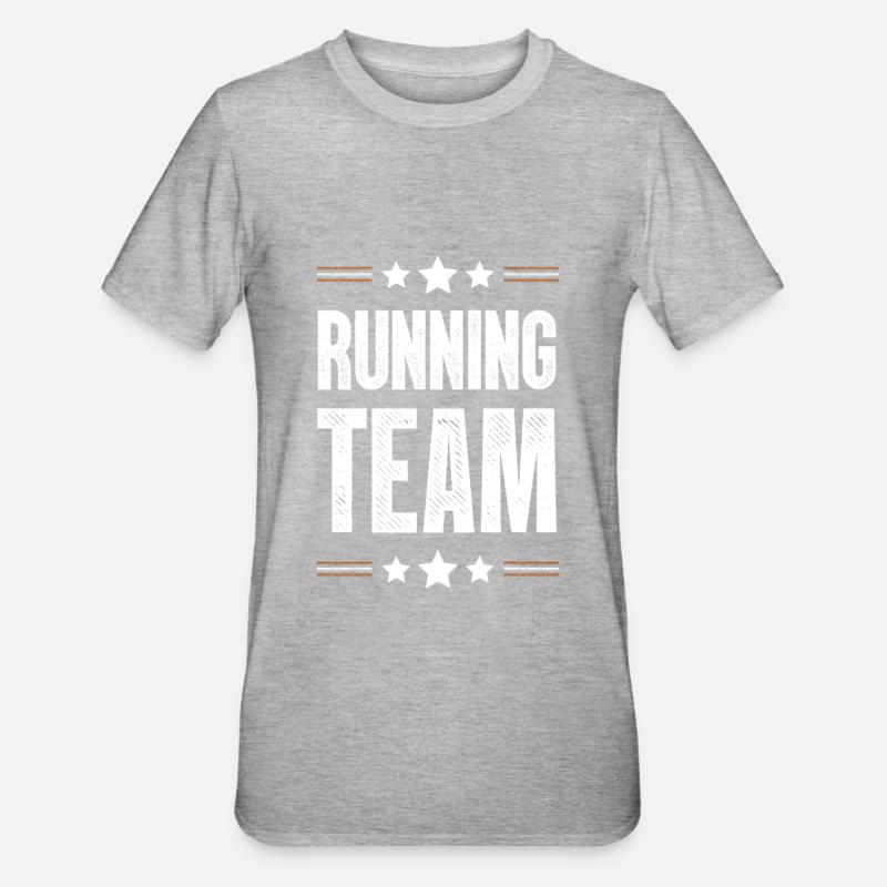 Équipe de course - T-shirt polycoton Unisexe - gris chiné