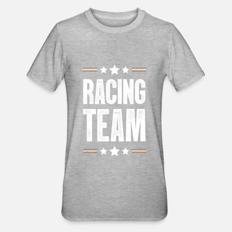 Équipe de course - T-shirt polycoton Unisexe - gris chiné