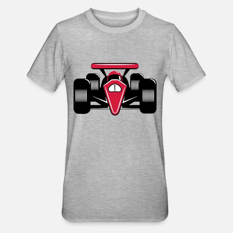 Voiture de course course rapide Motorsport - T-shirt polycoton Unisexe - gris chiné
