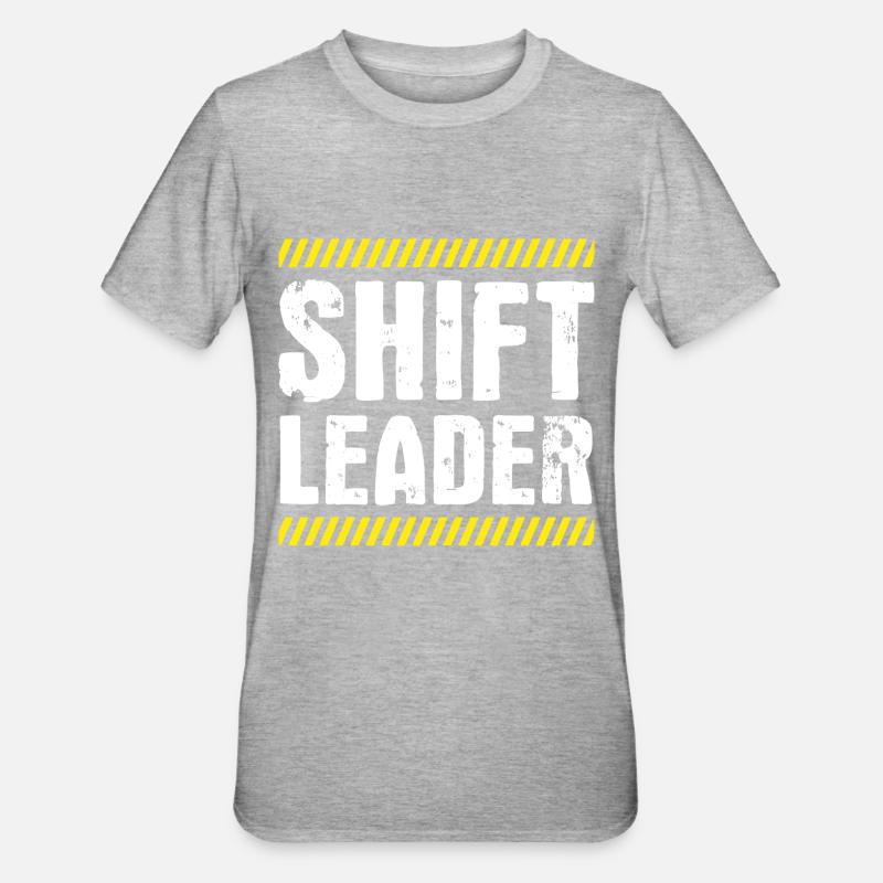 Chef de quart Shiftleader - T-shirt polycoton Unisexe - gris chiné