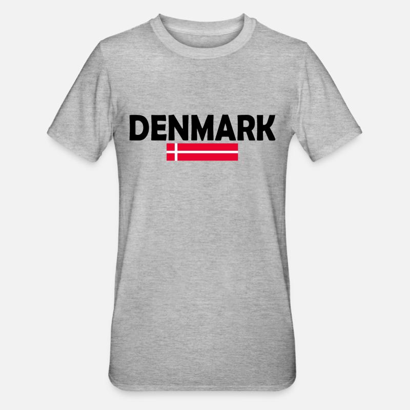 Danemark - T-shirt polycoton Unisexe - gris chiné