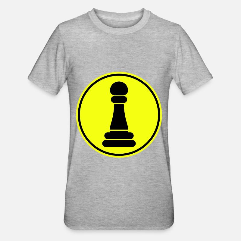 Runner Bauer Chess Piece - Unisex Polycotton T-Shirt - heather grey