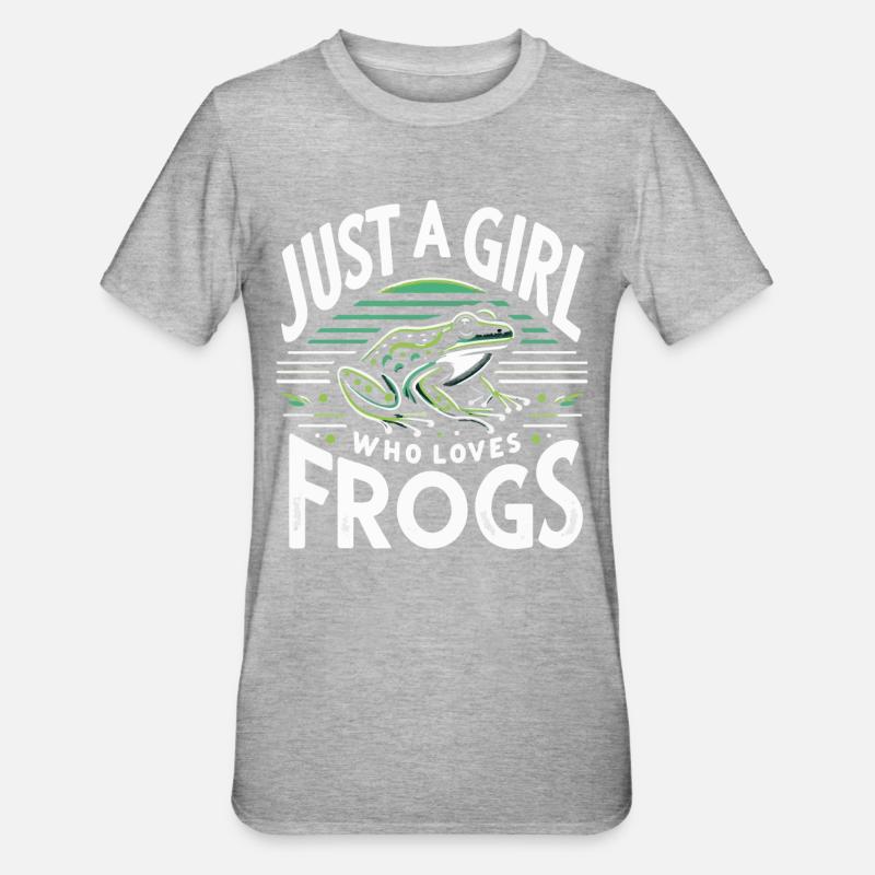 Frog Toad - Unisex Polycotton T-Shirt - heather grey