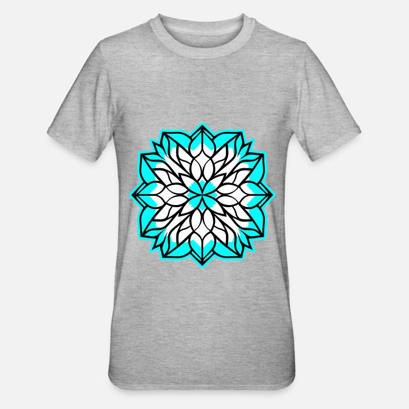 Flocon de neige hiver - T-shirt polycoton Unisexe - gris chiné