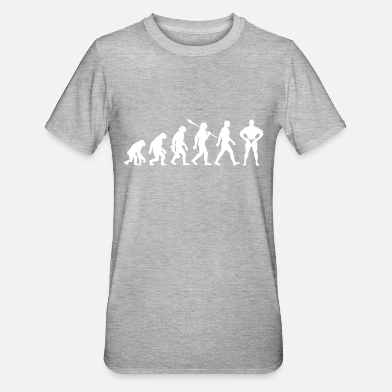 Evolution Musculation Musculation - T-shirt polycoton Unisexe - gris chiné