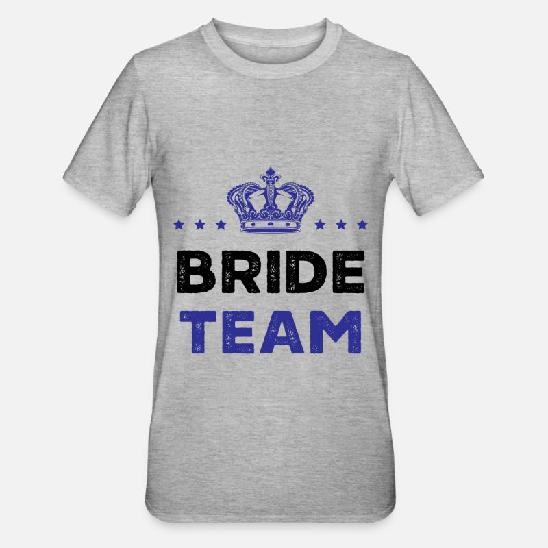 Équipe de la mariée - T-shirt polycoton Unisexe - gris chiné