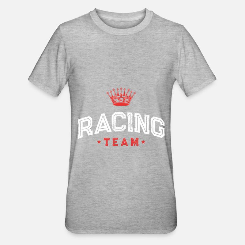 Équipe de course - T-shirt polycoton Unisexe - gris chiné